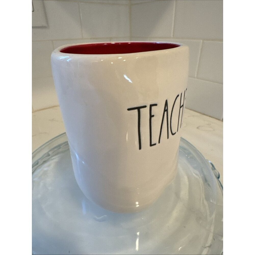 Rae Dunn TEACHER Artisan Collection Coffee Mug by Magenta Ivory - Picture 7 of 9